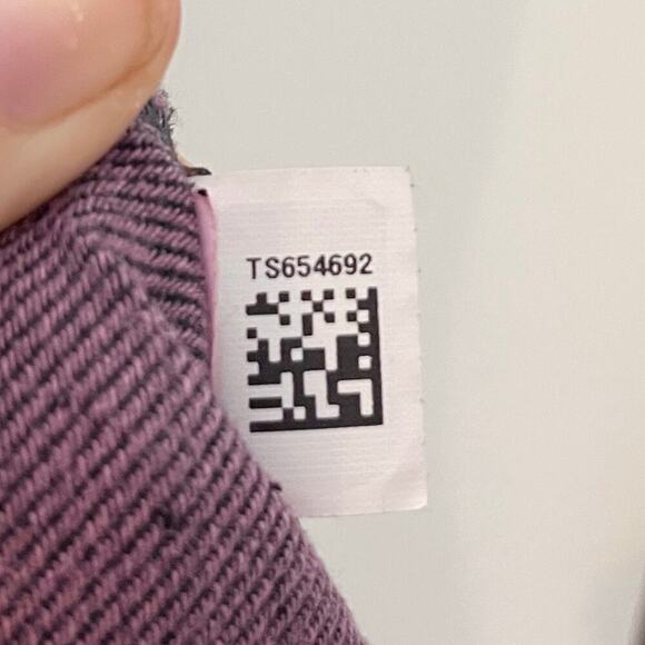 The North Face Women's Button Up Shirt S Purple Gray Tulip Slit Hem Textured Top - Picture 7 of 7